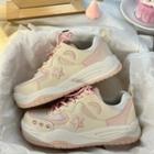 Star Embroidered Mesh Panel Sneakers