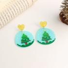 Christmas Tree Acrylic Dangle Earring