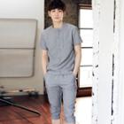 Set: Plain Short-sleeve T-shirt + Capri Pants