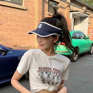 Lettering Embroidered Visor