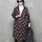 Long Checked Shirt Jacket