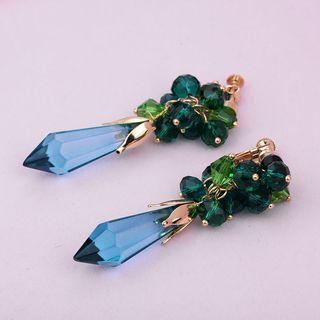Crystal Drop Clip-on Earrings