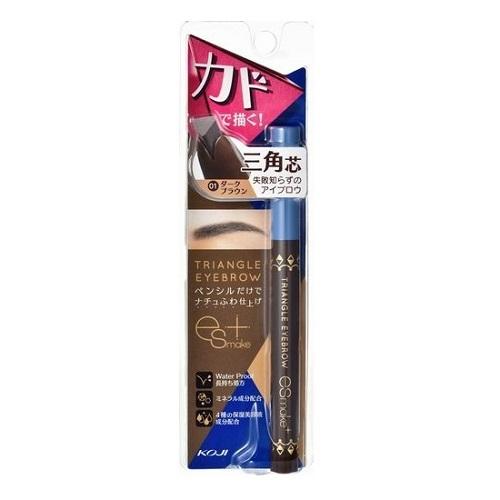 Koji - Es Make Plus Triangle Eyebrow (#01 Dark Brown) 0.27g