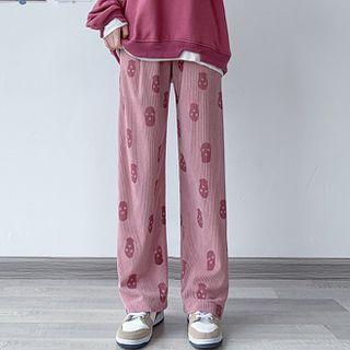 Printed Wide-leg Pants (various Designs)