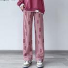 Printed Wide-leg Pants (various Designs)