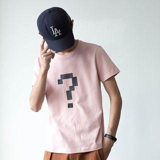 ? Printed Short-sleeve Top