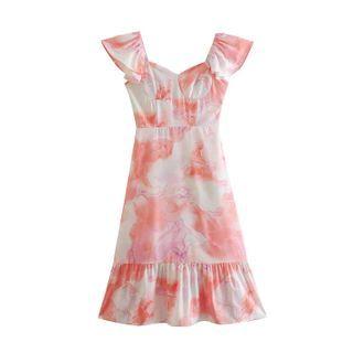 Sleeveless Tie-dye Midi Sundress