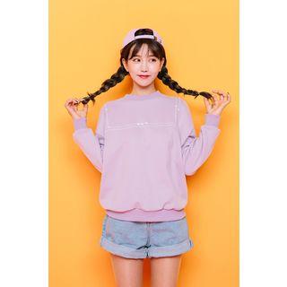 Heart Embroidered Sweatshirt