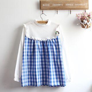 Check Panel Blouse