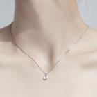 925 Sterling Silver Water Drop Necklace 1 Pc - Water Drop Necklace - One Size