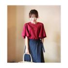 Crewneck Bell-sleeve T-shirt