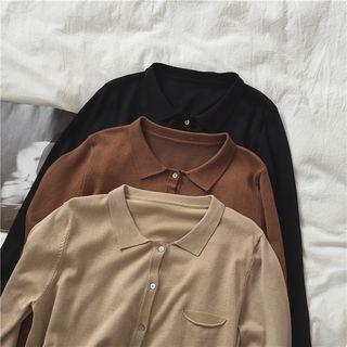 Polo Collared Cardigan
