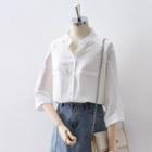 Set: 3/4-sleeve Shirt + Bandeau