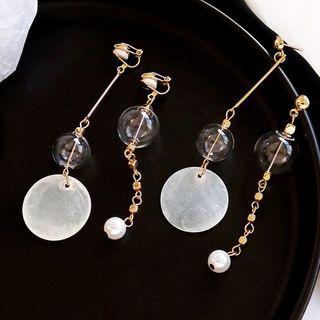 Non-matching Scallop Disc Earring
