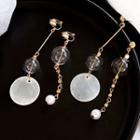 Non-matching Scallop Disc Earring