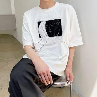Patch Short Sleeve Top