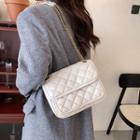Quilted Chain Strap Hobo Bag