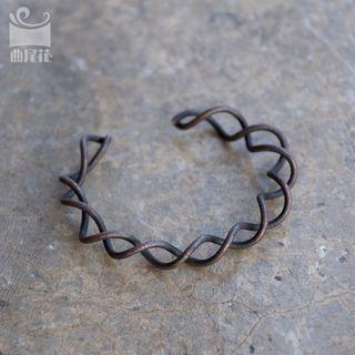 Helical Wire Work Open Bangle