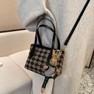 Argyle Top Handle Crossbody Bag / Bag Charm / Set