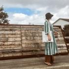 Round-neck Striped Shirtdress With Sash