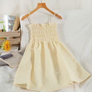 Spaghetti Strap Smocked A-line Dress