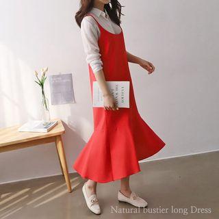 Spaghetti-strap Long Mermaid Dress