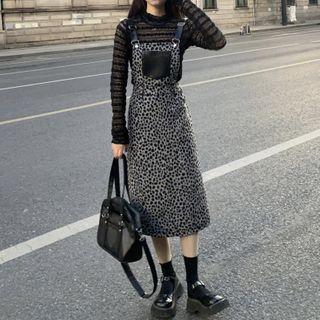 Long-sleeve Top / Midi A-line Jumper Skirt