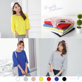 3/4 Sleeve Longline Tee