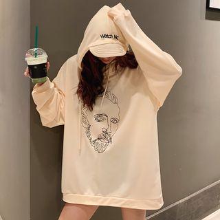 Printed Hoodie With Cap