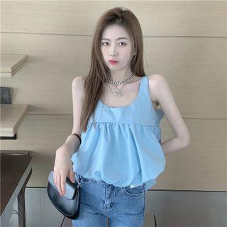 Bow Tank Top Blue - One Size
