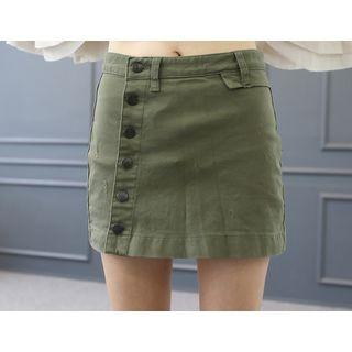 Buttoned Mini Skort