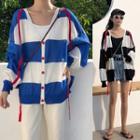Color Block Knitted Jacket