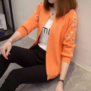 Embroidery Long-sleeve Cardigan