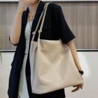 Plain Woven Strap Tote Bag