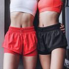Drawstring Waist Running Shorts