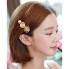 Engraved Round Hair Clip One Size