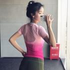 Short-sleeve Gradient Sports T-shirt