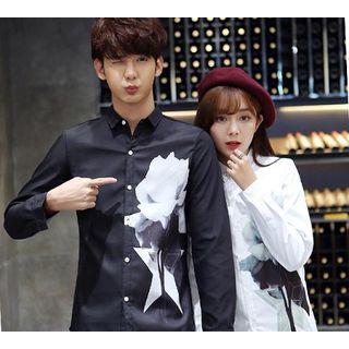 Couple Matching Floral Print Shirt