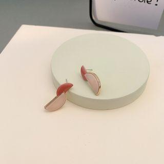 Semicircle Ear Stud 1 Pair - 925 Silver - One Size