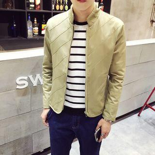Plain Panel Zip Jacket