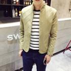 Plain Panel Zip Jacket