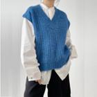 V-neck Mohair Sweater Vest