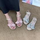 Dotted Bow Sandals