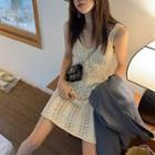 Sleeveless Knit Dress Almond - One Size