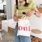 Lettering Canvas Crossbody Bag Red Oui - Off-white - One Size