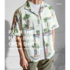 Pocket-front Hawaiian Shirt