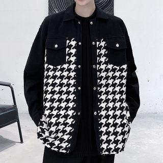 Houndstooth Panel Jacket