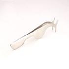Stainless Steel Eyelash Tweezers Silver - One Size