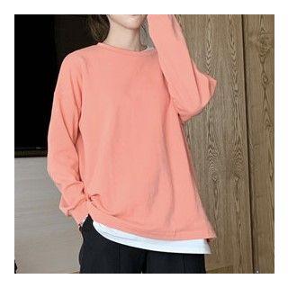 Long-sleeve Plain T-shirt / Short-sleeve T-shirt