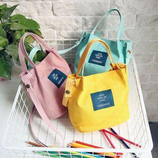 Applique Canvas Satchel